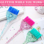 Multicolor hair tint applicator brushes for salon and home use