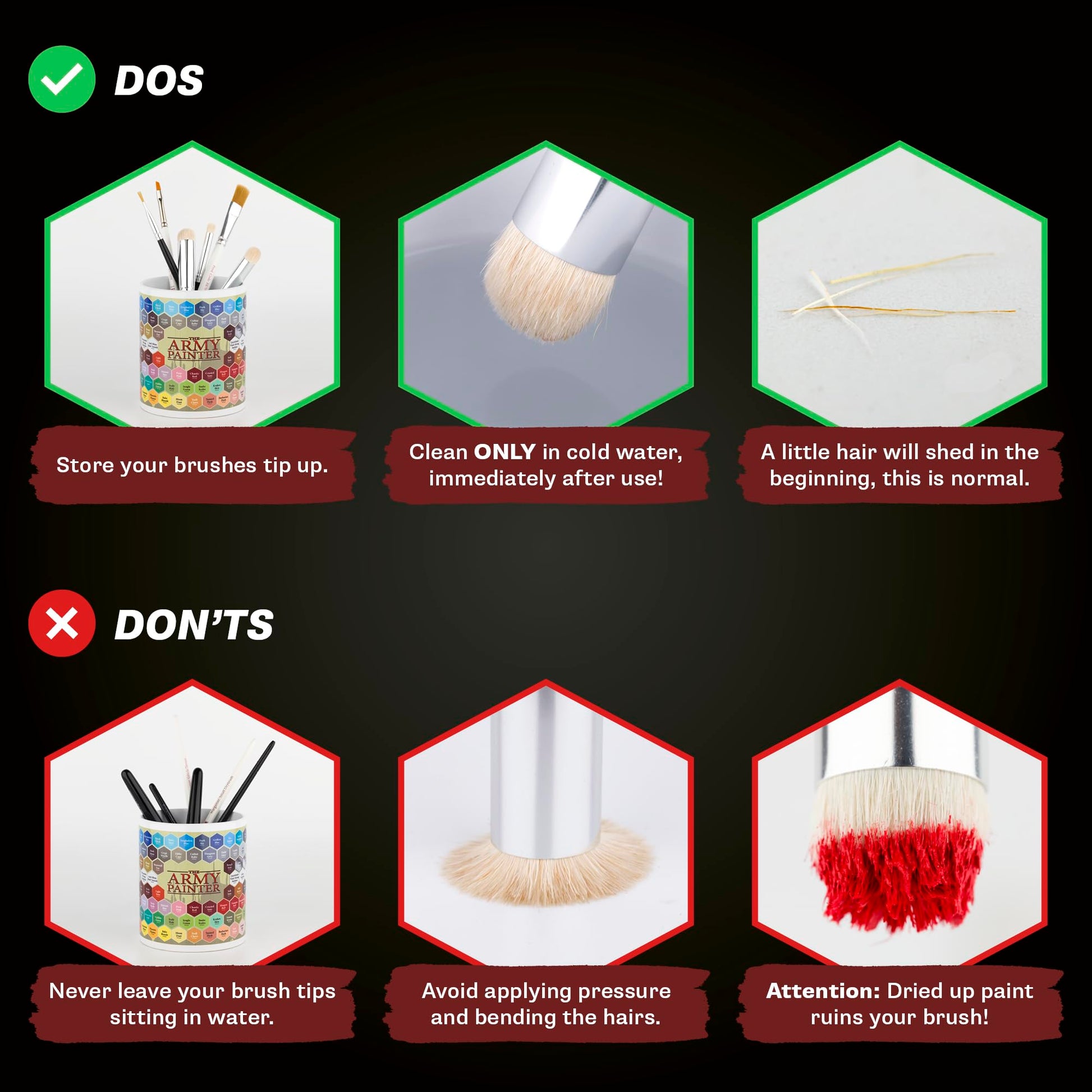 The Army Painter Moderate 12mm drybrush for miniature painting