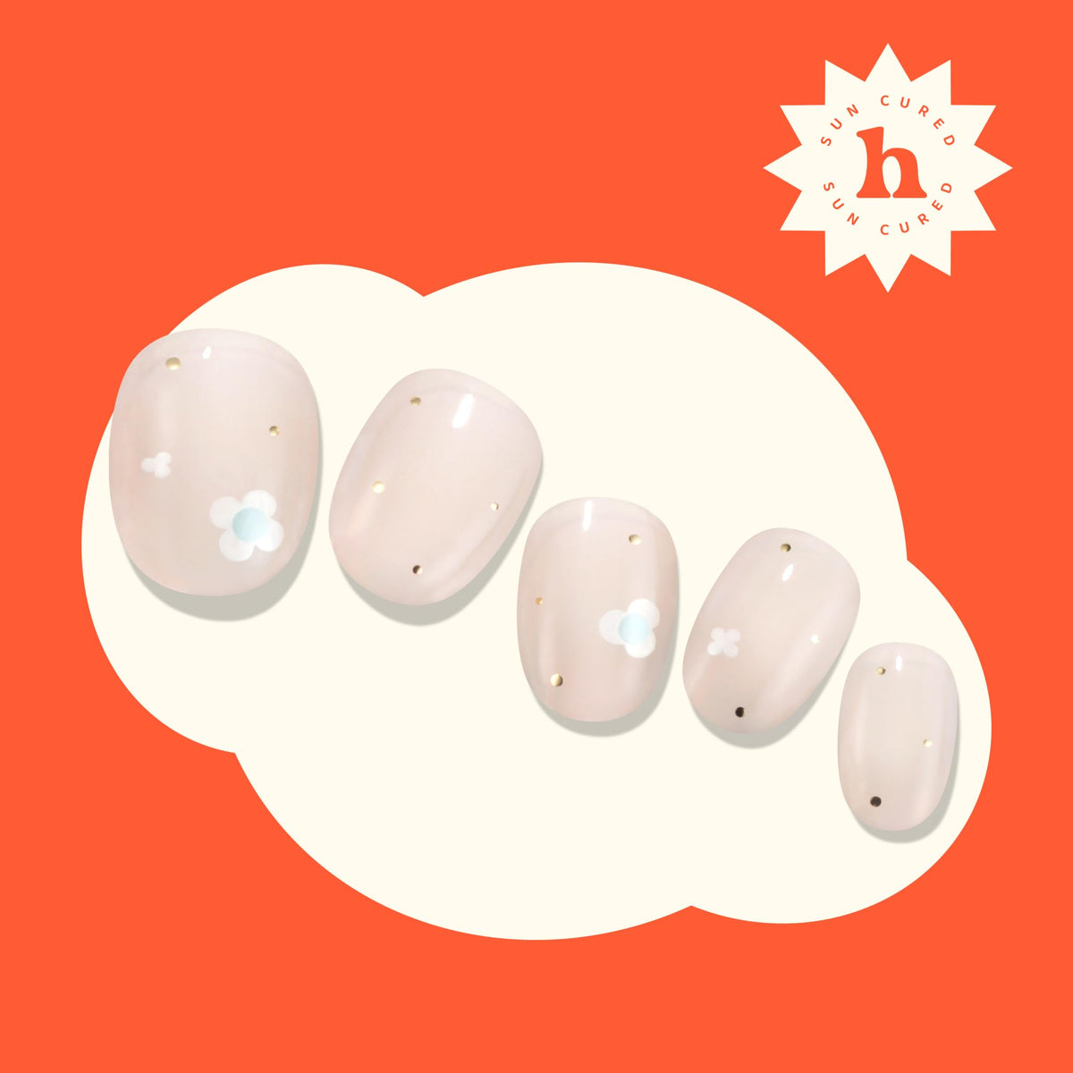 Side angle view of the Heyhae gel nail packaging box