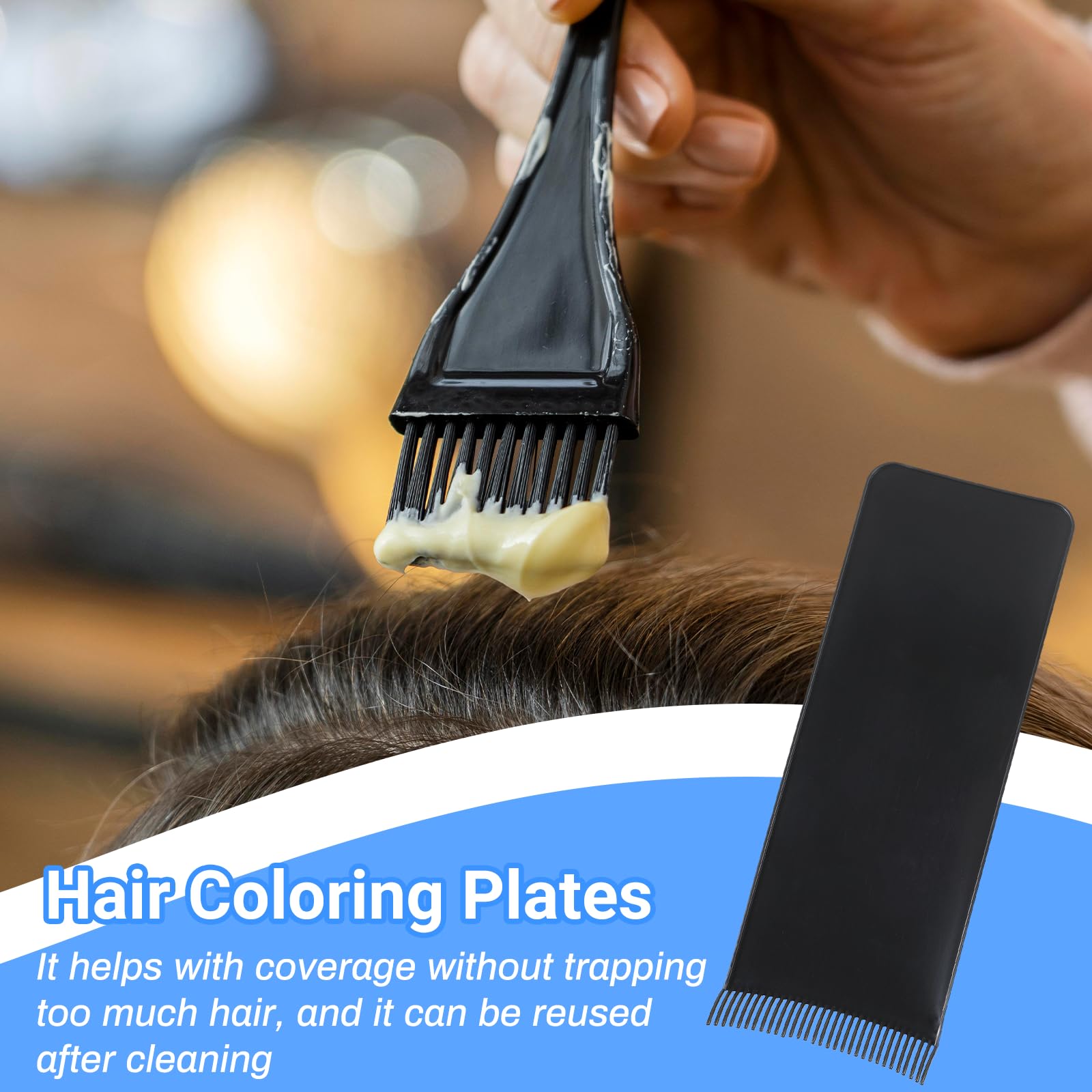 Shimmeroo professional hair dye brush with synthetic bristles