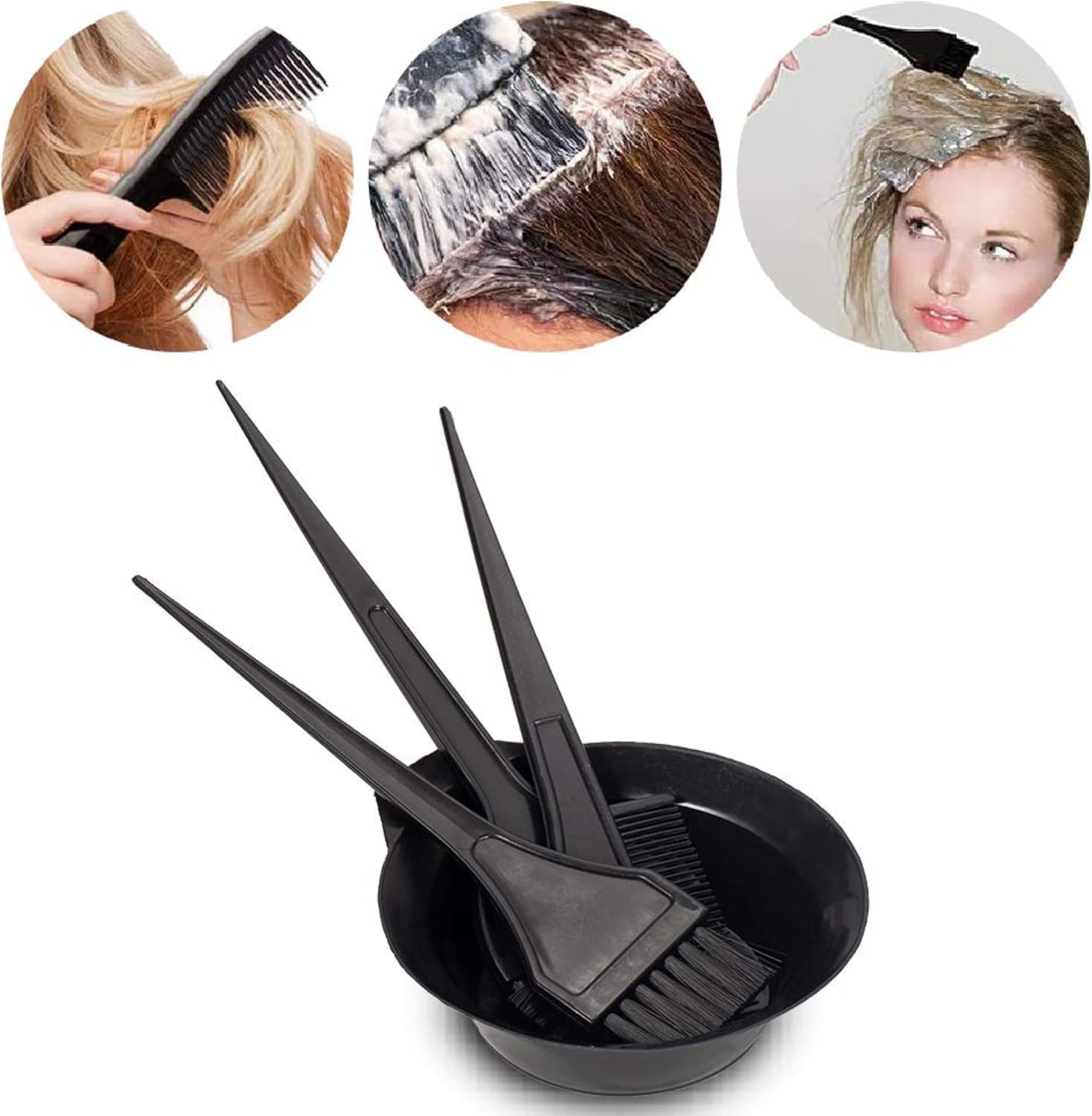 Myynti hair color comb for even product distribution