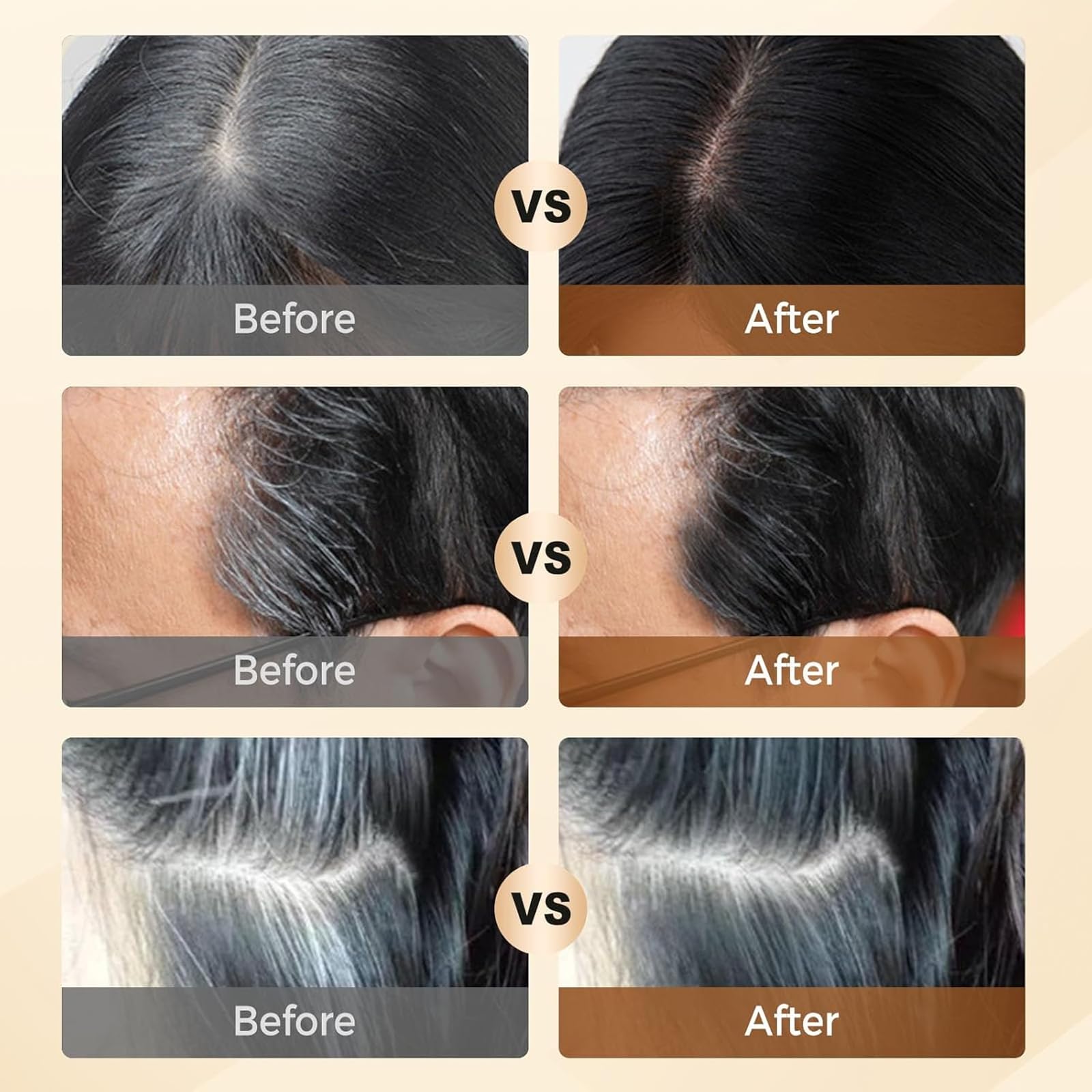 Generic coffee brown hair color stick for root coverage