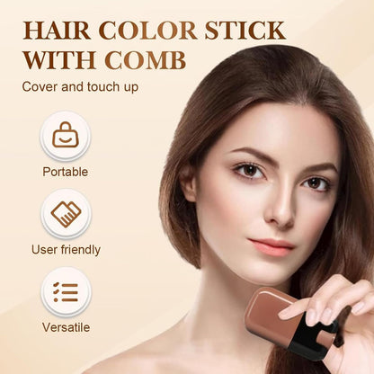Portable waterproof hair color pen for gray hair