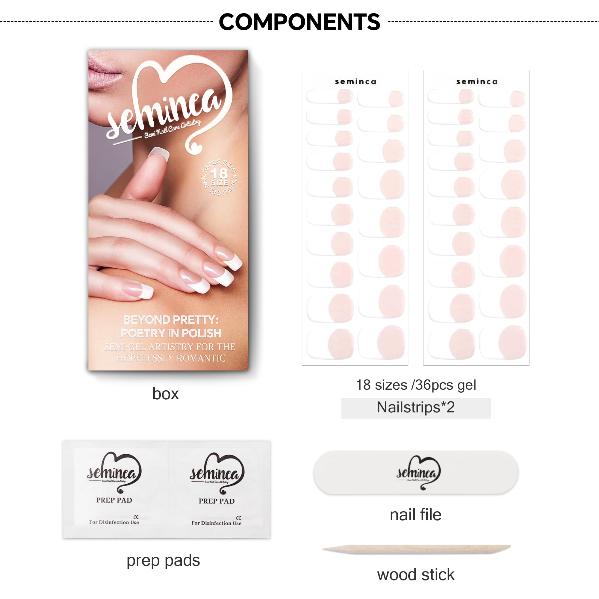Model wearing professional cream beige gel nail wraps