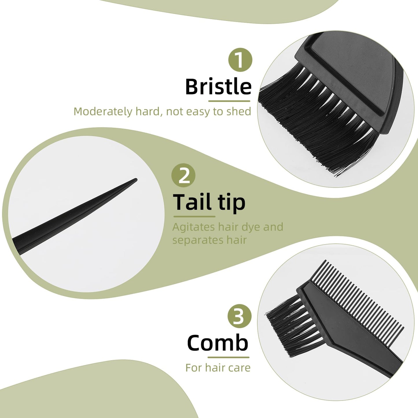 Ciatbyyj professional hair coloring tint brush closeup
