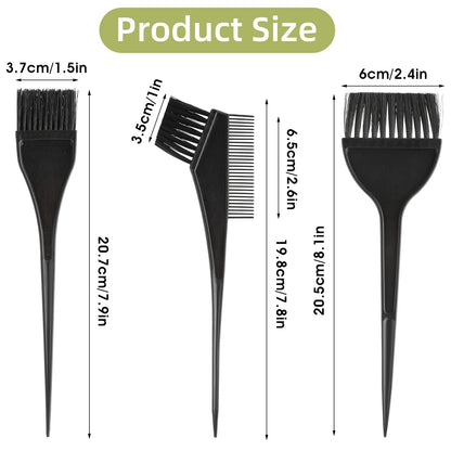 Ergonomic long handle hair dye brushes for home use