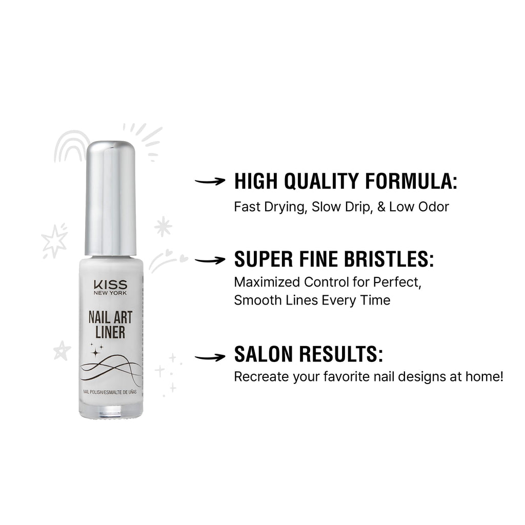 Kiss New York nail art liner packaging and label