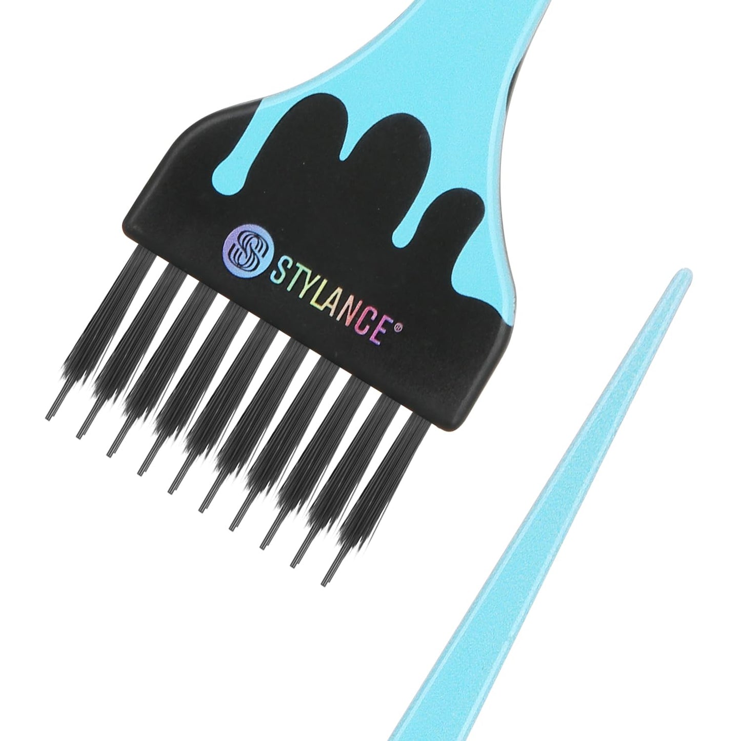 Multi-color hair dye brush handles for salon organization