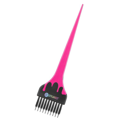 Complete set of three professional hair coloring brushes