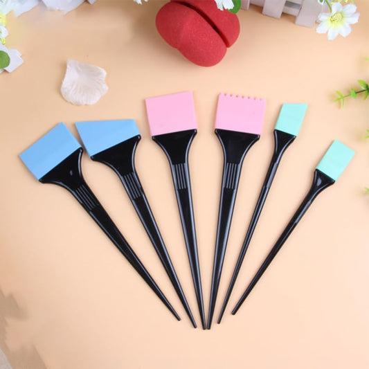 Close up of Autsuppl silicone tint brushes and mixing spatulas