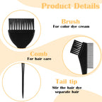 Avnish hair coloring kit with sharp tail sectioning combs