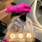 Hair dye brush set for precise root touch ups and highlights