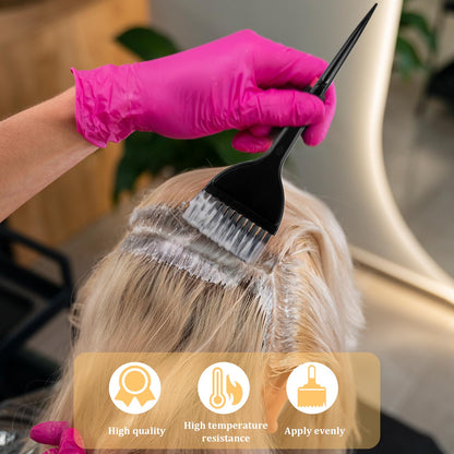 Hair dye brush set for precise root touch ups and highlights