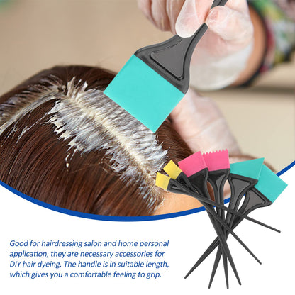Silicone hair dye brush set for home DIY coloring