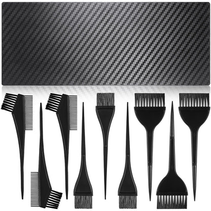 Easy to clean hair tinting brushes and styling comb set