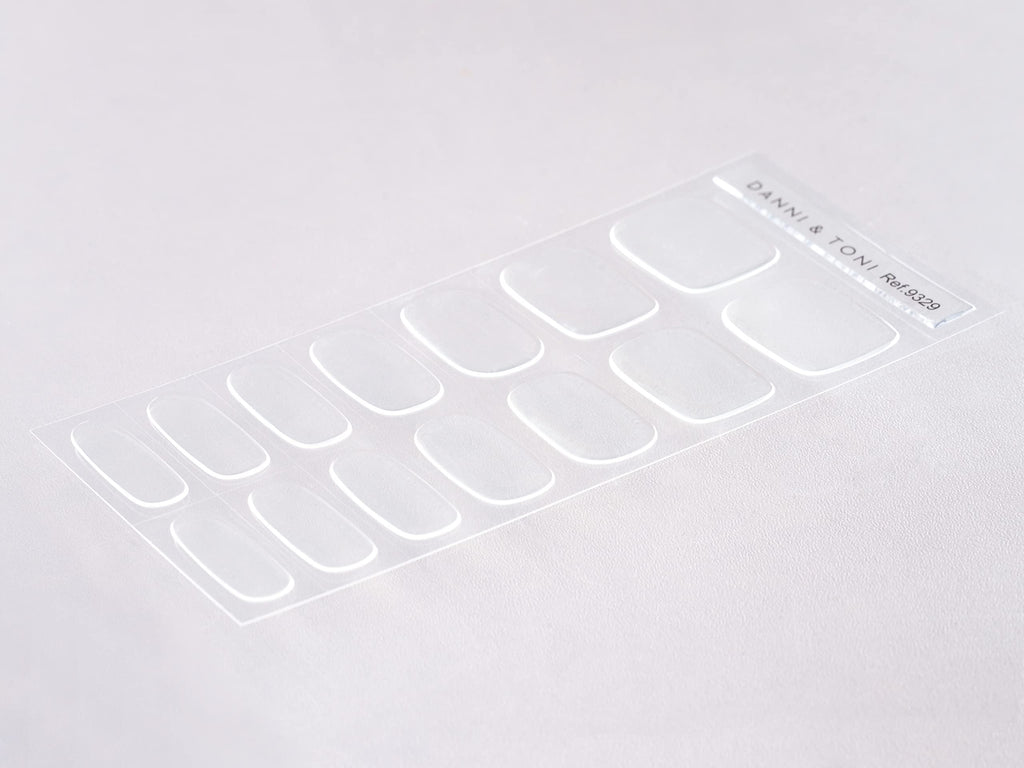 Danni & Toni ultra glossy gel nail wraps close up