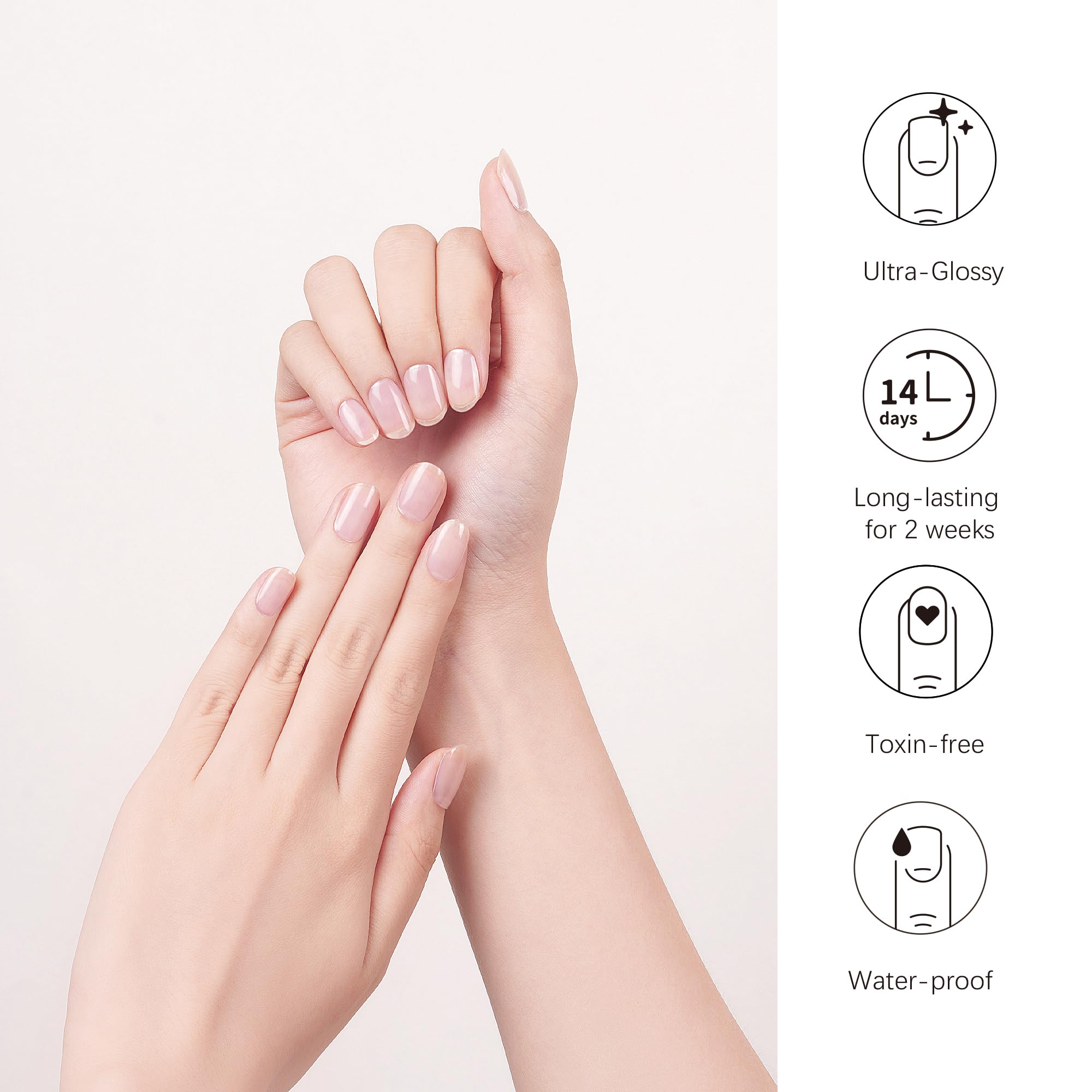 Application guide for Danni & Toni semi cured gel stickers
