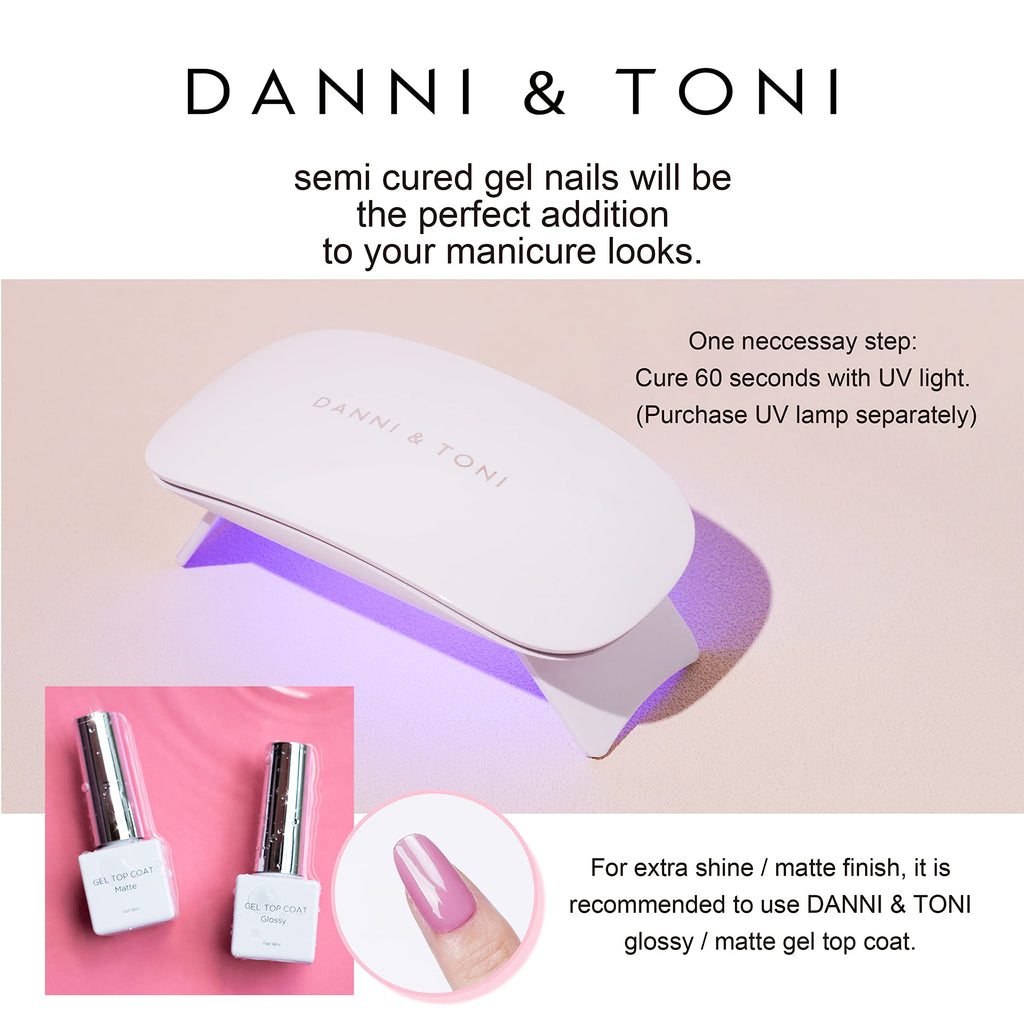 Danni & Toni waterproof gel nail stickers sheet layout