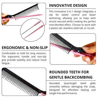 Full Beavorty hair coloring tool set arranged on a salon table