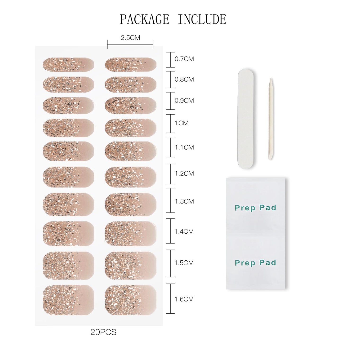 Model showing application of Jmeowio semi cured nail strips