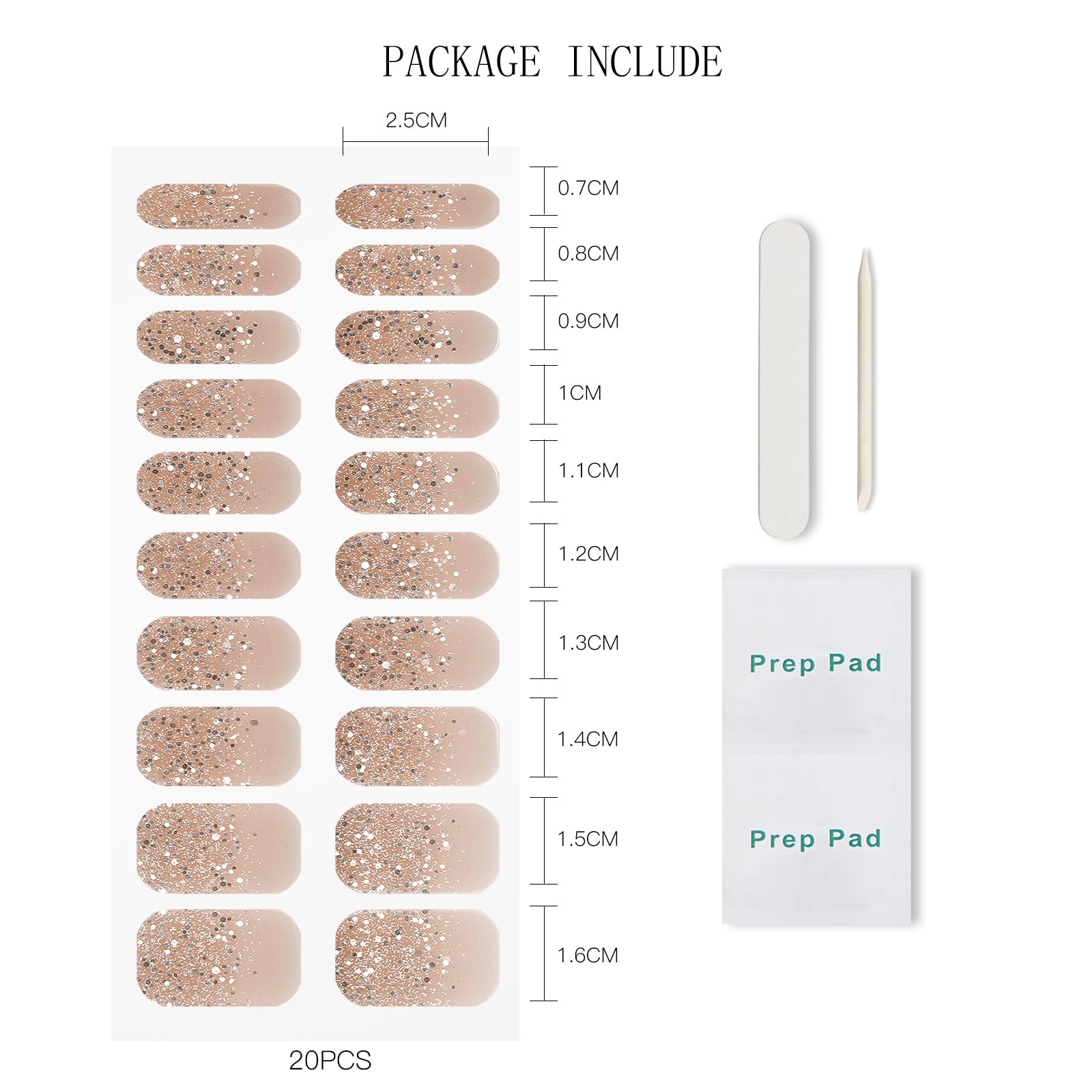 Model showing application of Jmeowio semi cured nail strips