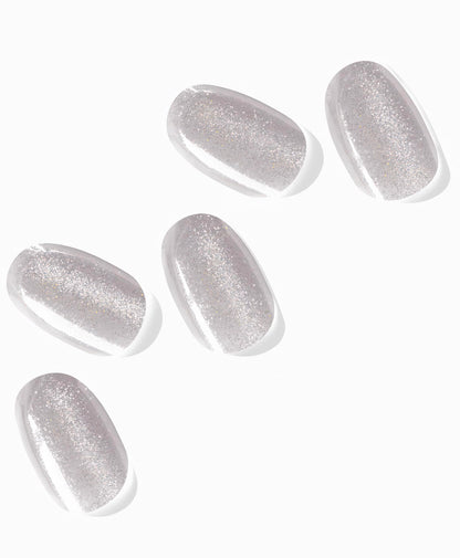 Nova Nails Chinchilla gel strips showing mauve cat-eye texture