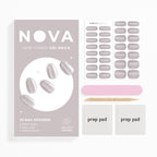 Nova Nails gel nail strips close-up showing velvet cat-eye texture