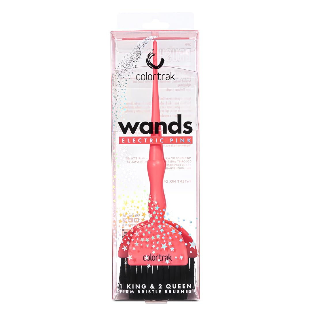 Colortrak Electric Wands 3-pack packaging and brush sizes