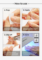 Finished salon-quality glossy gel pedicure lifestyle shot