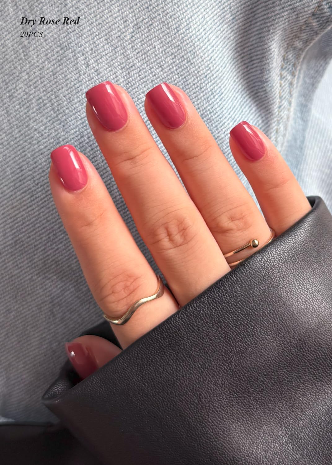 Model showing professional manicure using AutyaMee gel nail stickers
