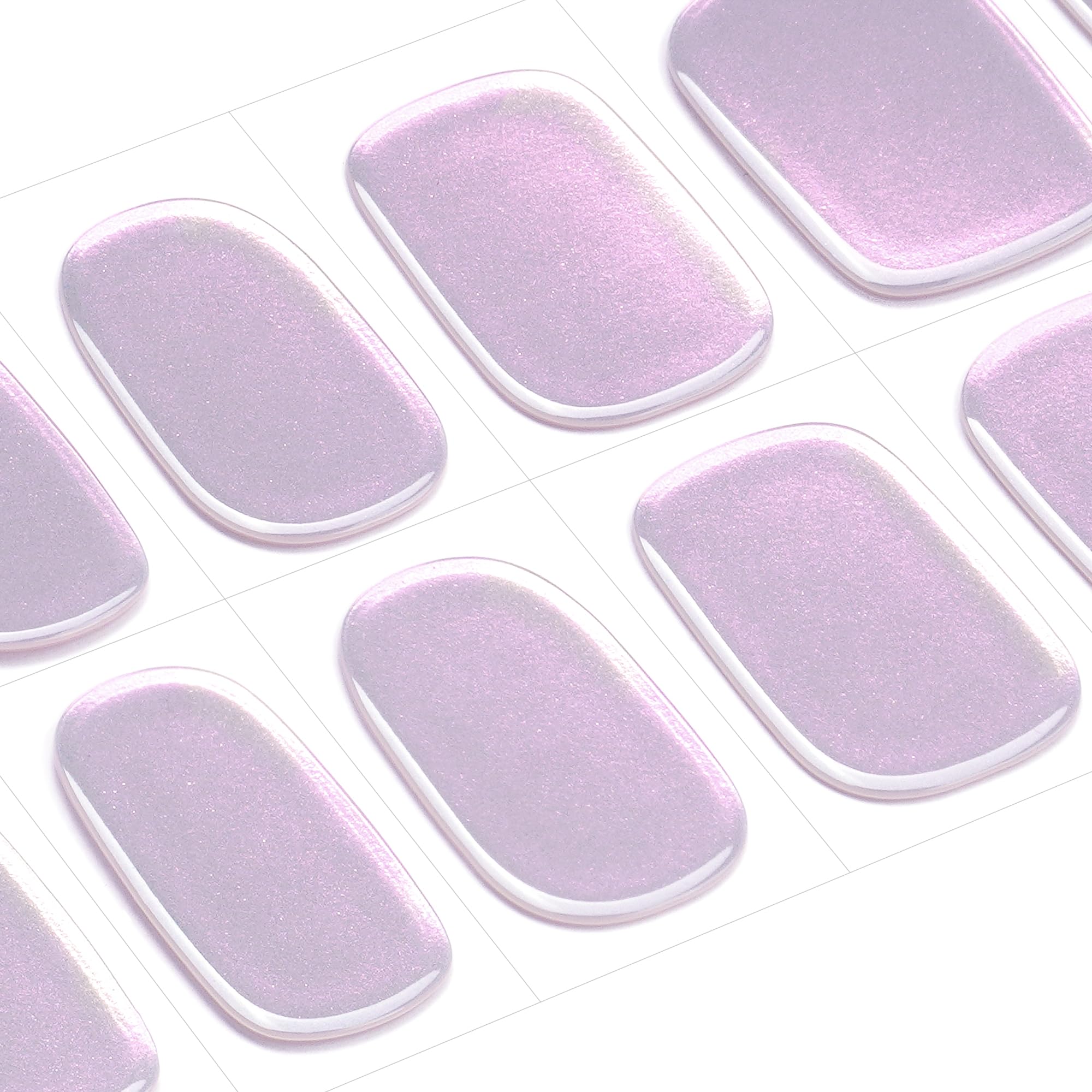 Close up detail of matte black finish on gel nail stickers