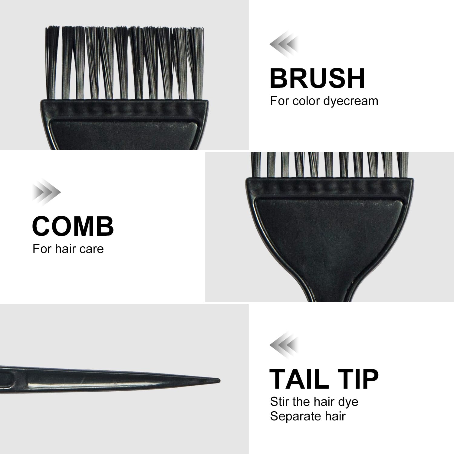 Reusable black hair dye brush professional salon tool
