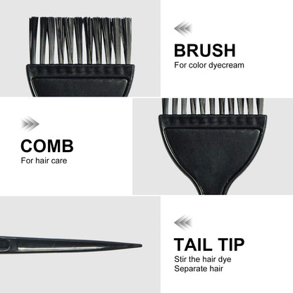 Reusable black hair dye brush professional salon tool