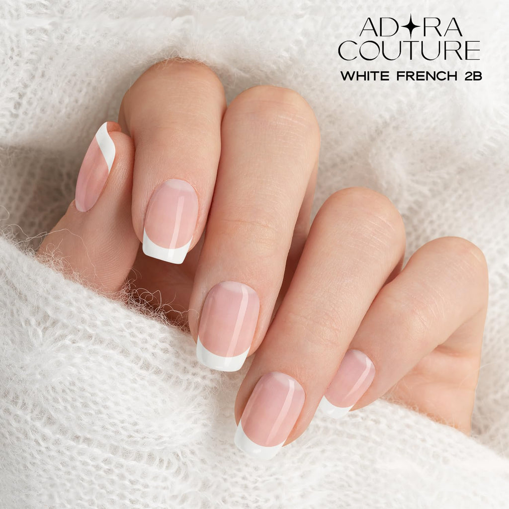 Adora Couture UV gel nail wraps applied on fingers