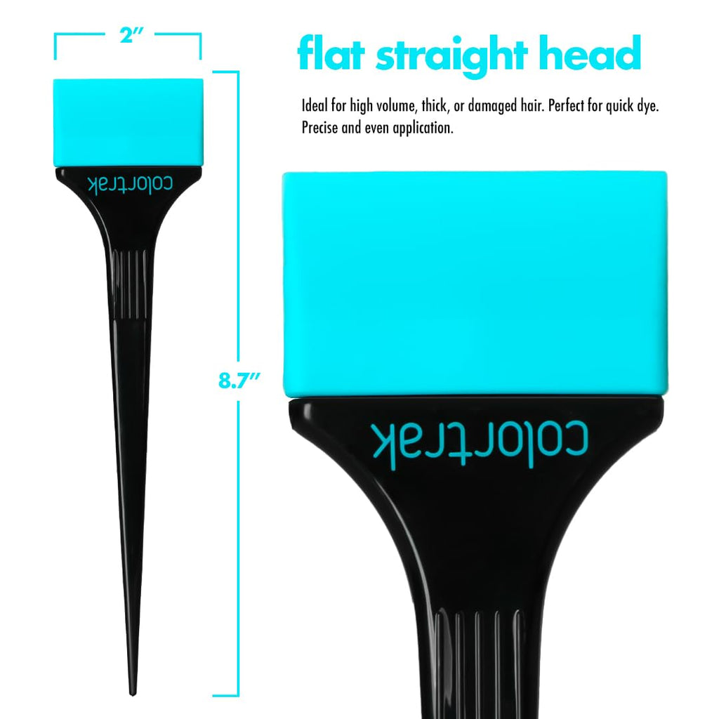 Colortrak angled hair brushes for precision highlights