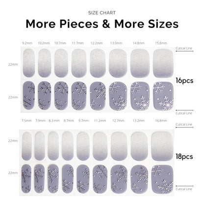 Detailed view of the Snow Rain gel strip texture