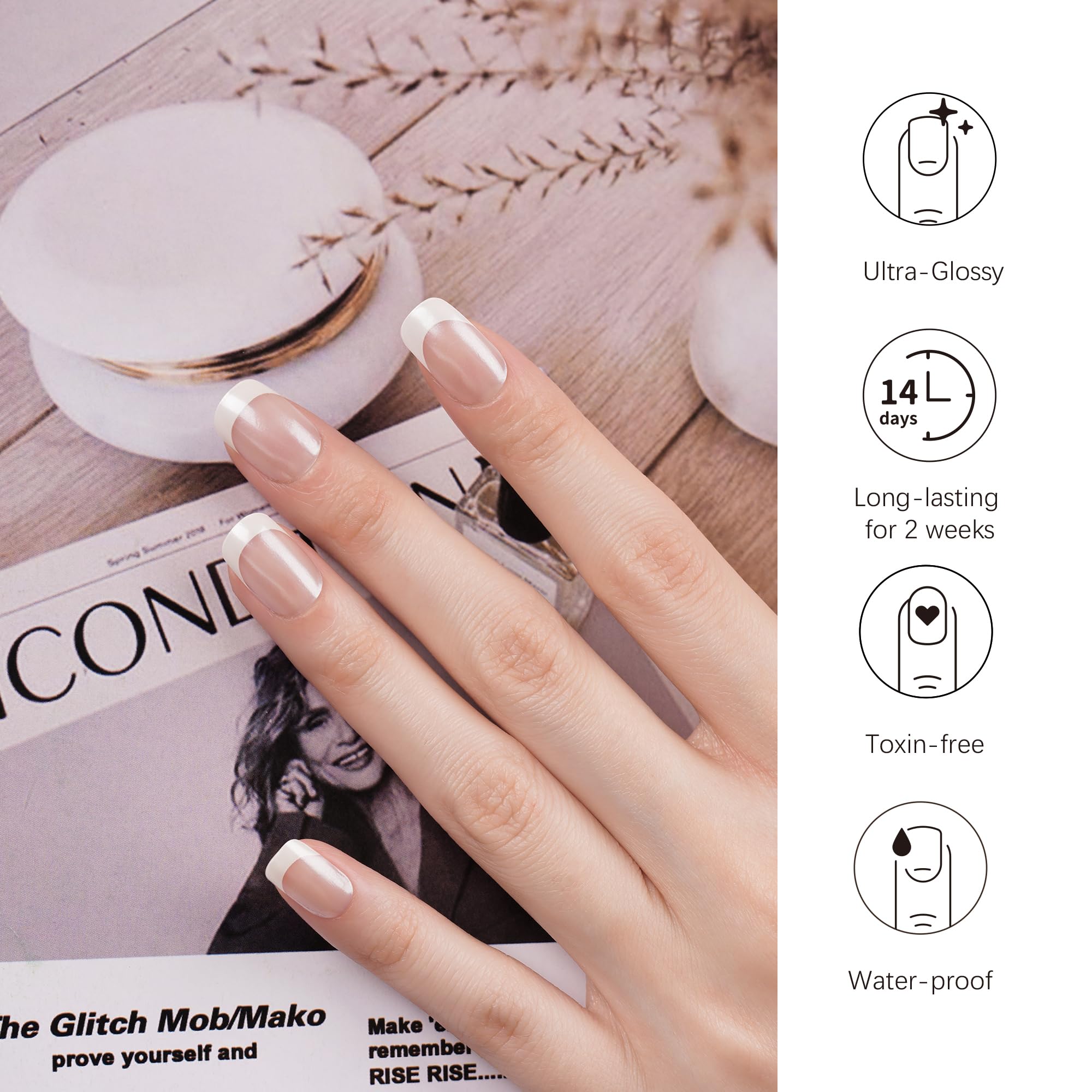 Danni & Toni gel nail kit box with 28 stickers