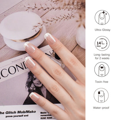 Danni & Toni gel nail kit box with 28 stickers