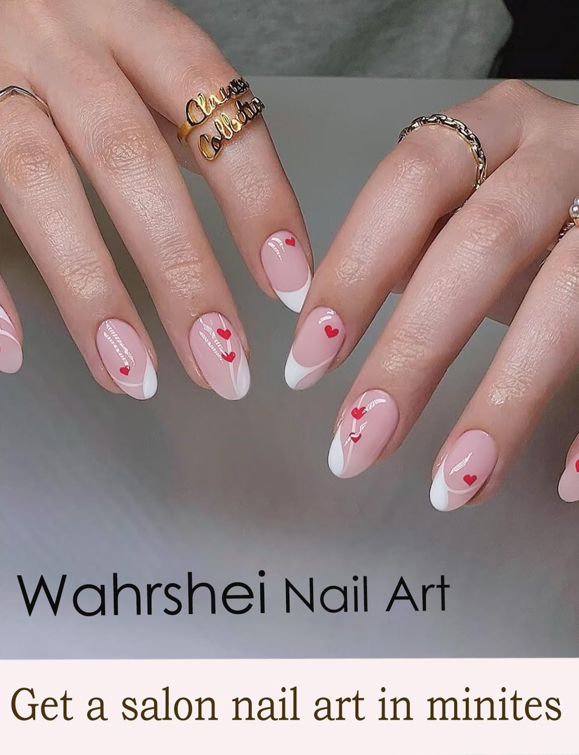 Contents of Wahrshei gel nail kit including file and wooden stick