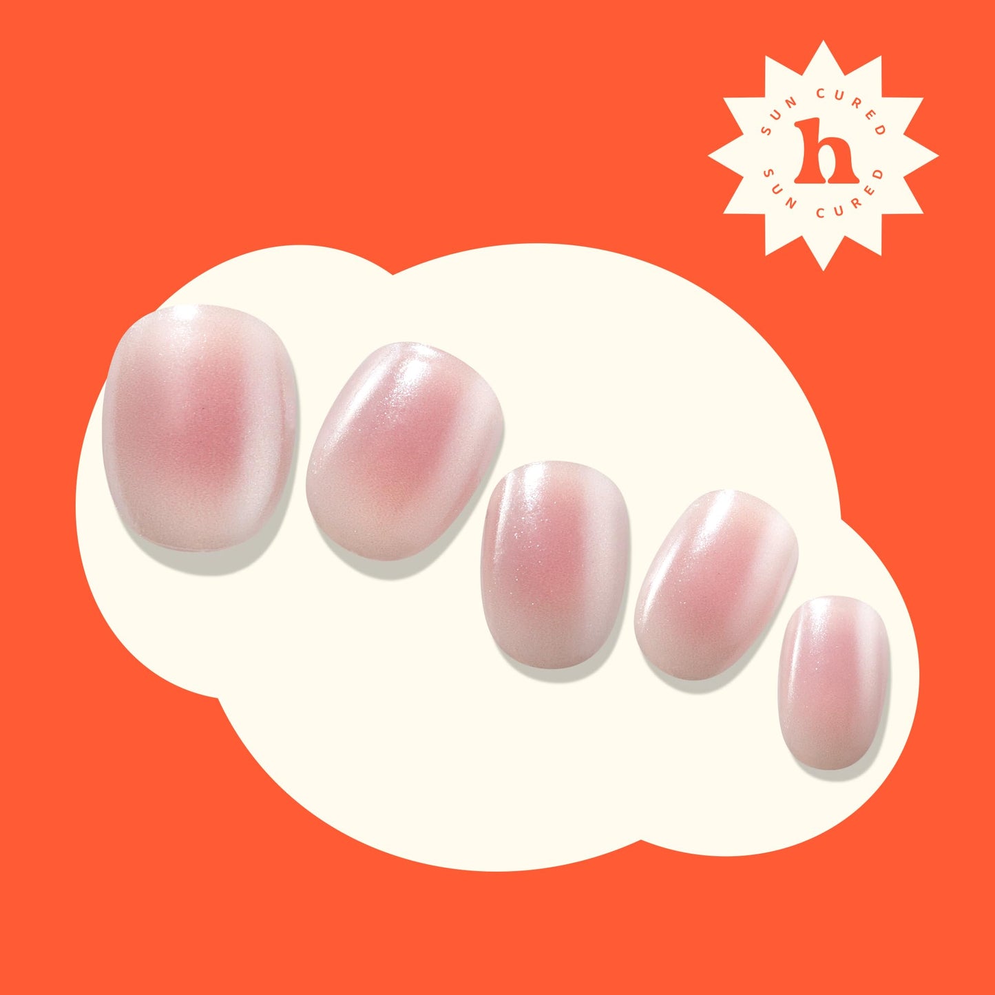 Heyhae semi-cured gel strip sheet showing 28 pieces