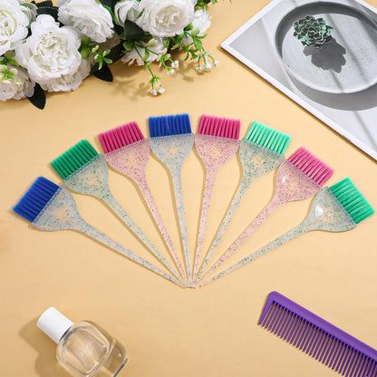 Professional hair color brush set dimensions 8.5 x 2.2 inches.