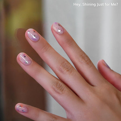 Detailed view of the Heyhae gel strip texture and glossy finish
