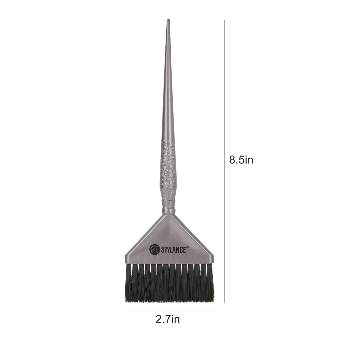 Tapered handle detail for professional hair sectioning and dyeing
