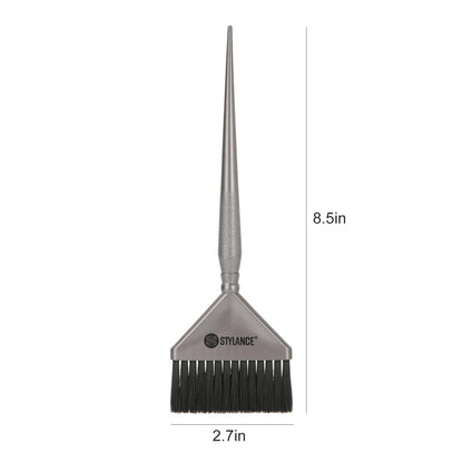 Tapered handle detail for professional hair sectioning and dyeing