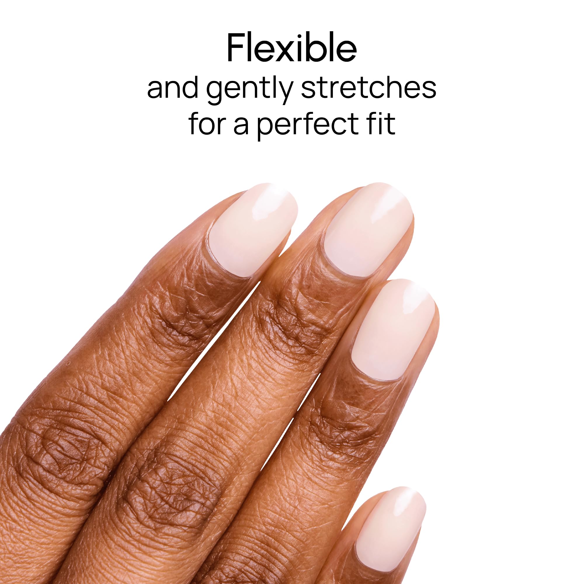 Applying Color Street Ballet Blush strips to natural nails