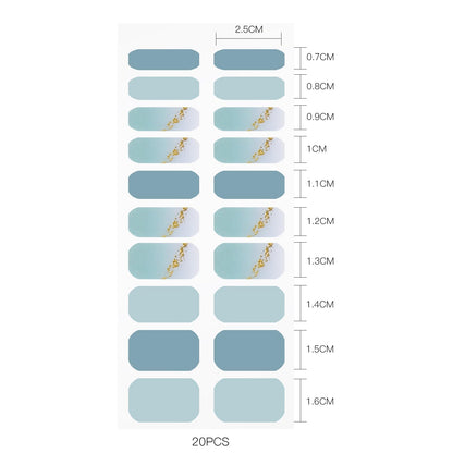 Detailed view of jmeowio gel nail strips application kit