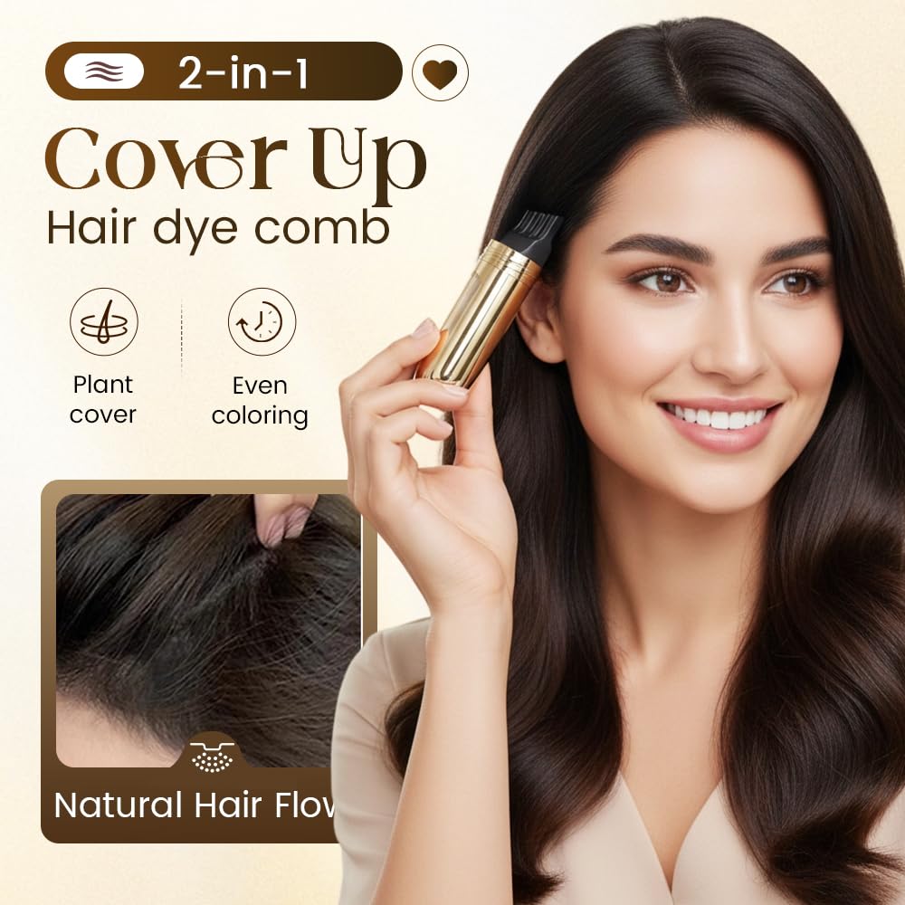 Close up of hair dye stick applicator brush