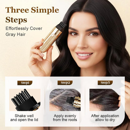 2-in-1 hair dye comb travel friendly packaging