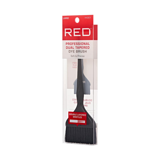 Close up of double layered bristles on Red by Kiss dye brush