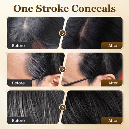 Instant hair color comb with gold casing
